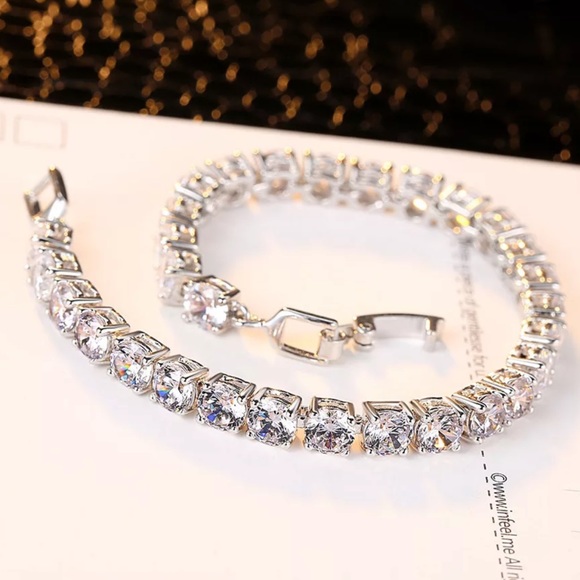 NEW 5MM 925 STERLING SILVER TENNIS BRACELET, NICE BRACELET, CUTE BRACELET - Picture 3 of 6